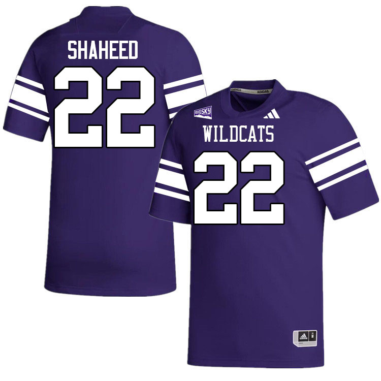 Weber State Wildcats #22 Rashid Shaheed College Football Jerseys,Uniforms Stitched-Purple